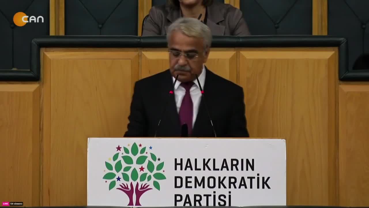 HDP Grup Toplantısı, HDP Eş Genel Başkanı Mithat Sancar Konuşuyor..
