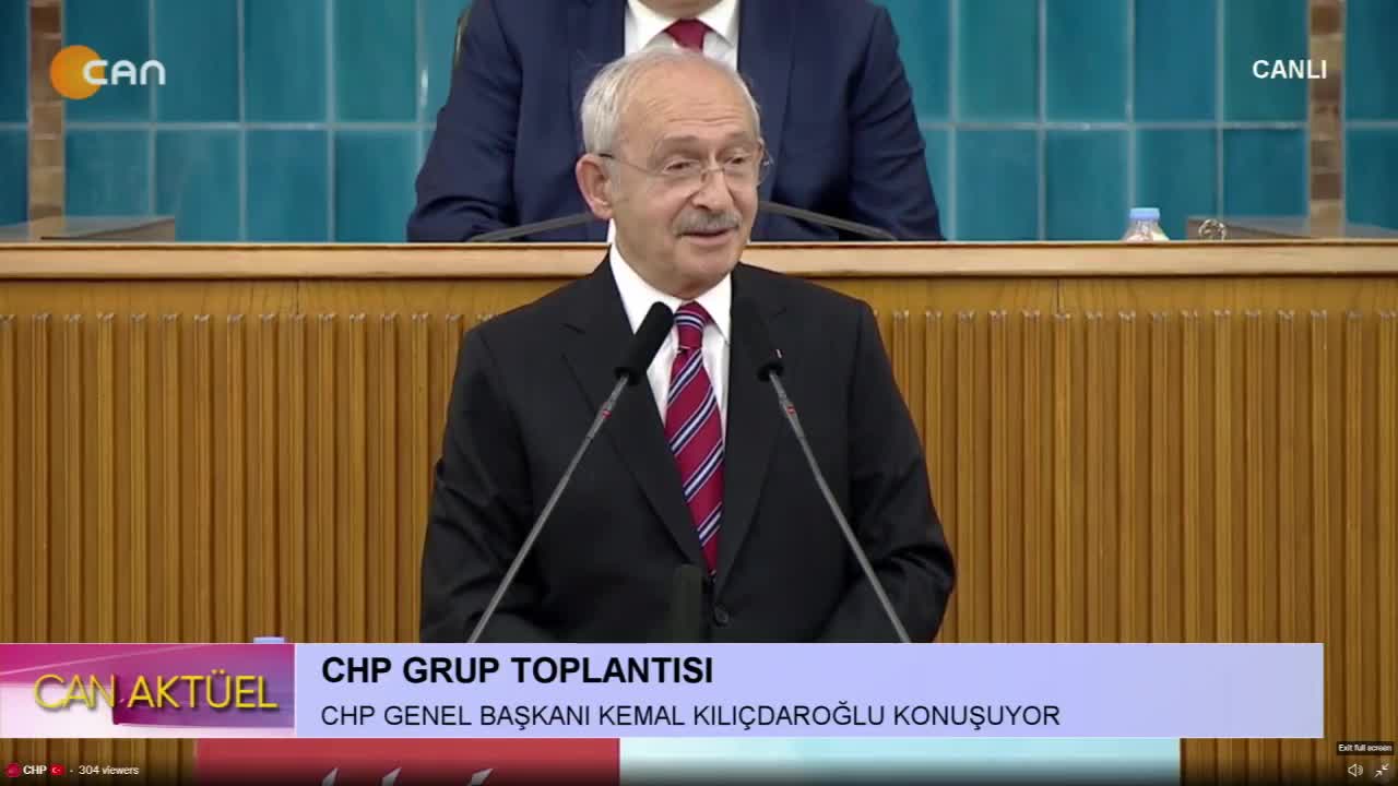 CHP Grup Toplantısı. CHP Genel Başkanı Kemal Kılıçdaroğlu Konuşuyor..