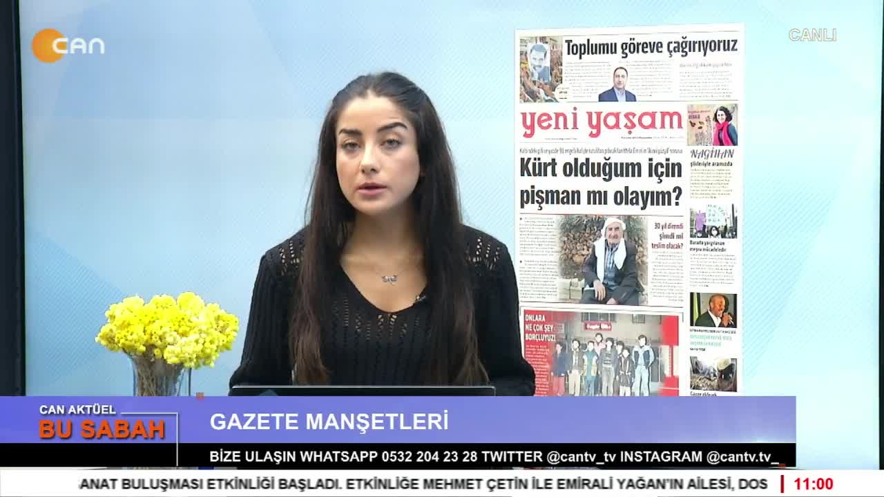 Ezgi Soysal ile Can Aktüel Bu Sabah programının 09 Kasım Perşembe Günü Konuğu: Diyarbakır Baro Başkanı Avukat Nahit Eren 2. Bölüm - CANTV
