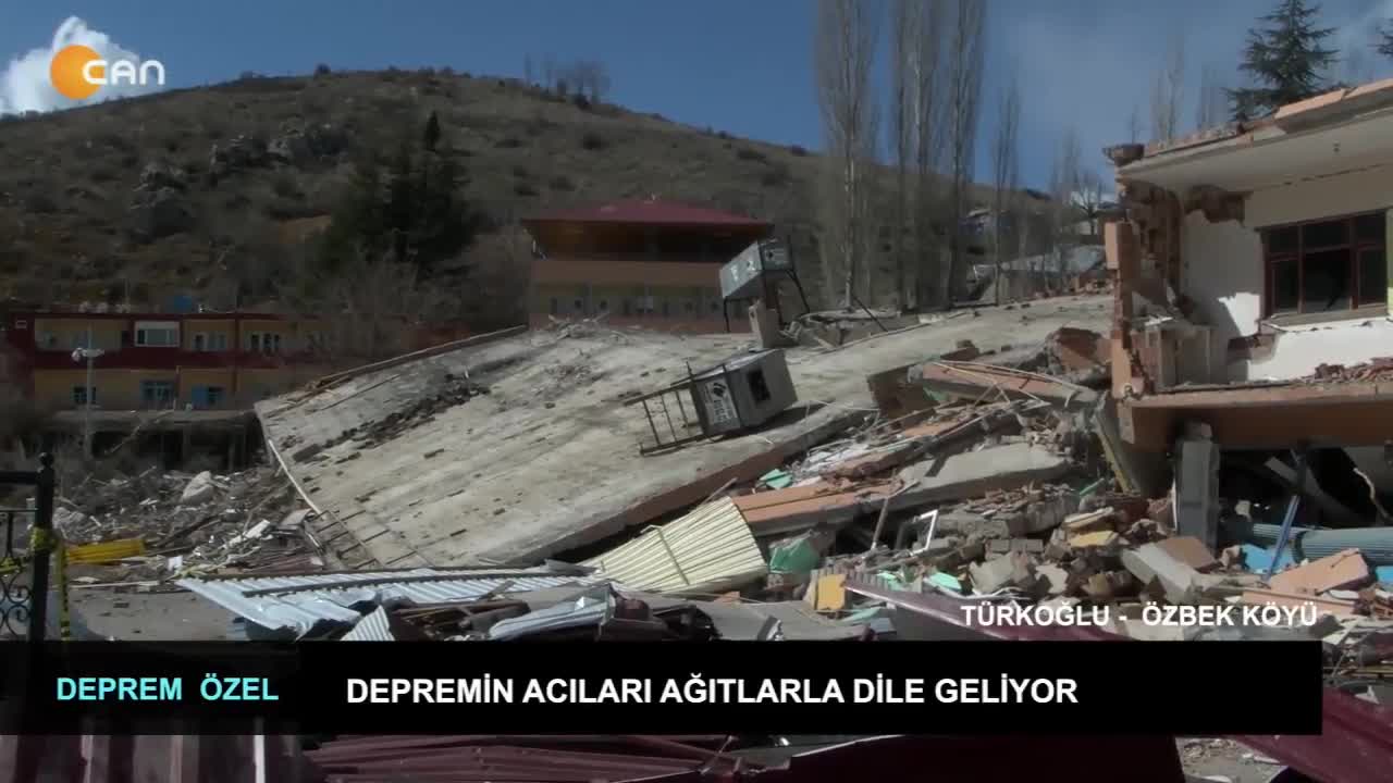Depremin acıları ağıtlarla dile geliyor – Türkoğlu Özbek Köyü -Elif teyze