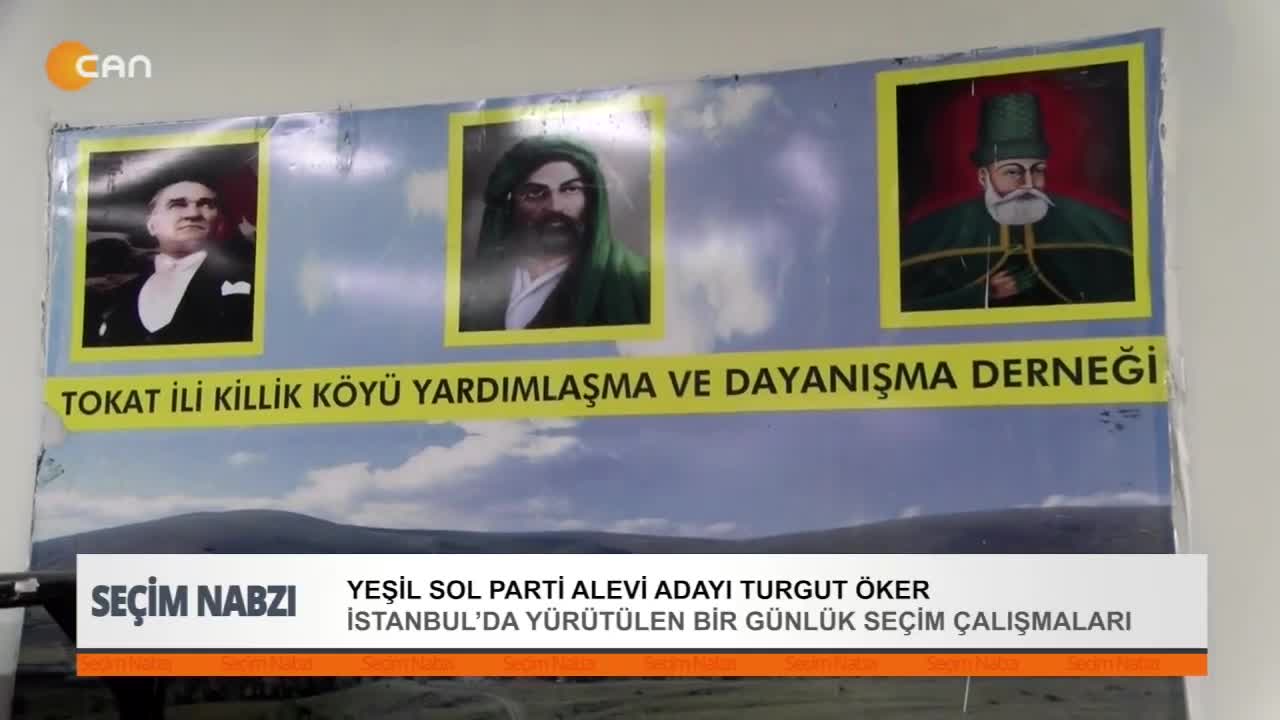 Yeşil Sol Parti Alevi Adayı Turgut Öker.
İstanbul’da yürütülen bir günlük seçim çalışmaları.