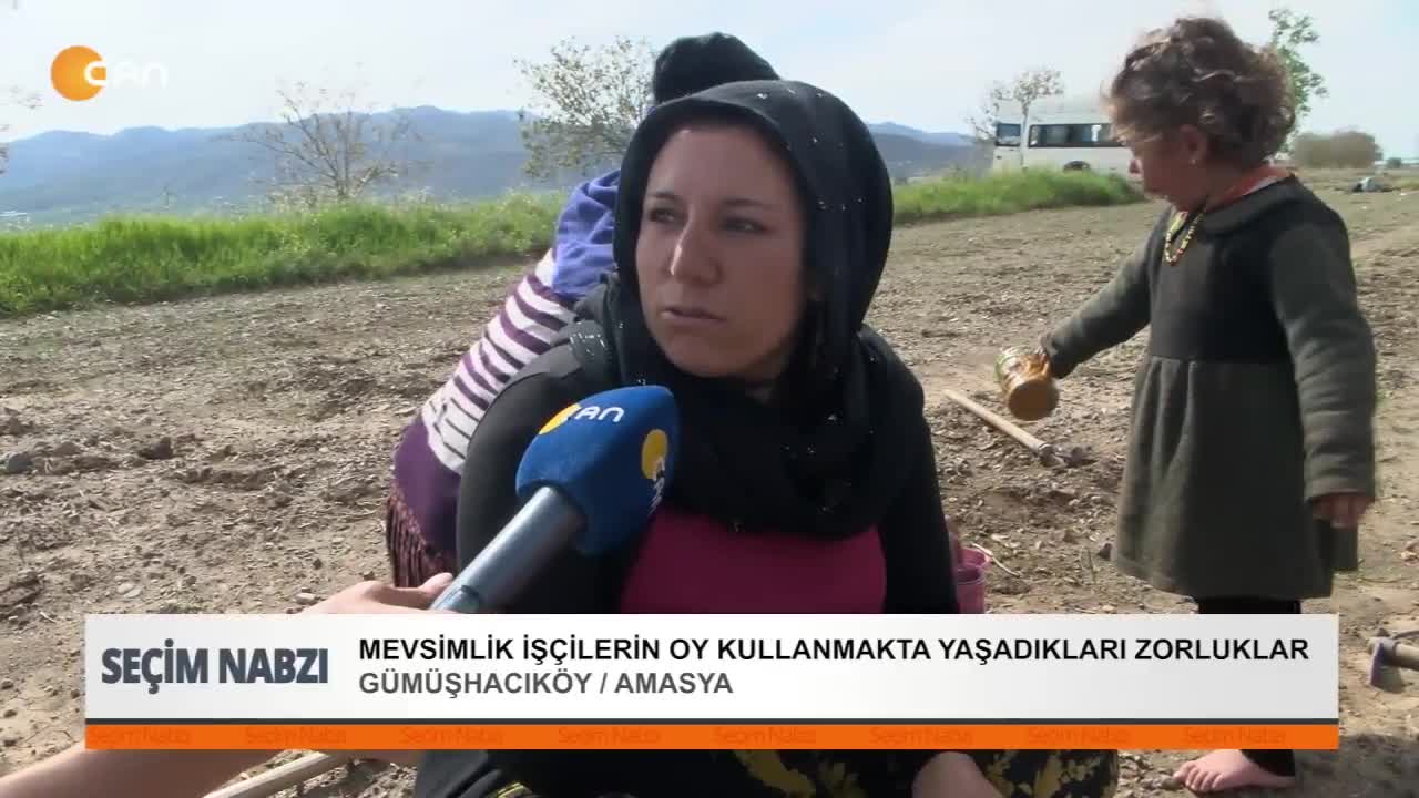 Mevsimlik işçilerin oy kullanmakta yaşadıkları zorluklar.
Gümüçhacıköy / Amasya