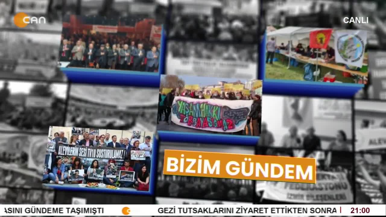 - Cemevi Başkanlığı'nın İcraatları
- 61. Hacı Bektaş Veli Etkinlikleri 16 - 18 Ağustos'da
- Elif Sonzamancının Sunduğu Bizim Gündem Programının Konukları AKD Genel Başkanı Seher Şengünlü Yılmaz, Gazeteci Cemal Turan Ve Gazeteci Nilgün Mete - CANTV