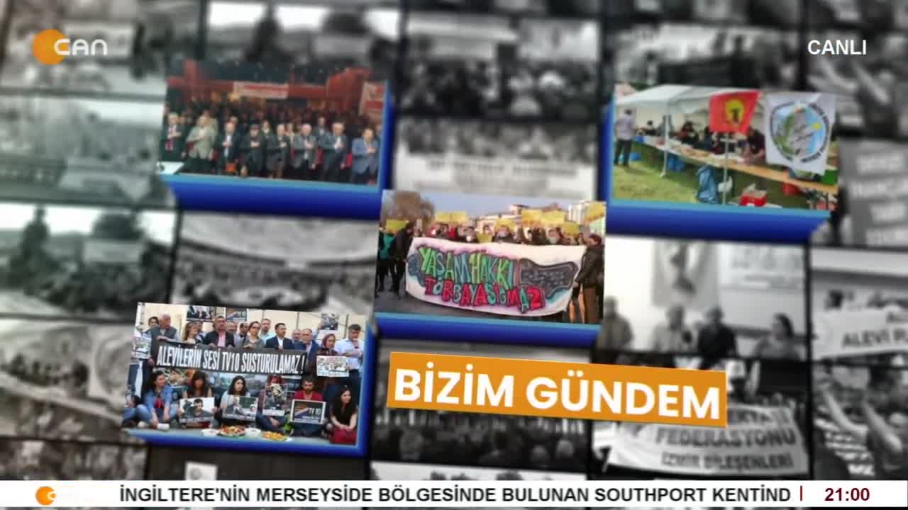 - Kürtlerin Halayına Tahammülsüzlük
- Sokak Hayvanlarının Katliamı Yasası Meclisten Geçti
- İktidarın Alevi Kurumlarına Müdahalesi
- Elif Sonzamancı'nın Sunduğu Bizim Gündem Programının Konukları DEM Parti İstanbul Milletvekili Celal Fırat Ve Gazeteci Cemal Turan - CANTV