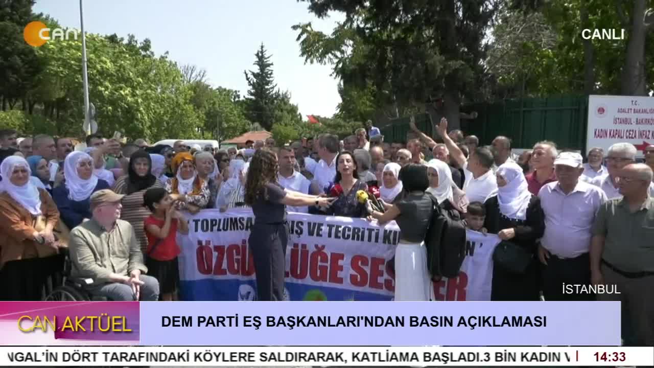 - DEM PARTİ EŞ BAŞKANLARI'NDAN BASIN AÇIKLAMASI - CANTV