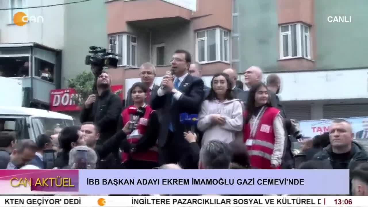 İBB Başkan Adayı Ekrem İmamoğlu Gazi Cemevi’nde