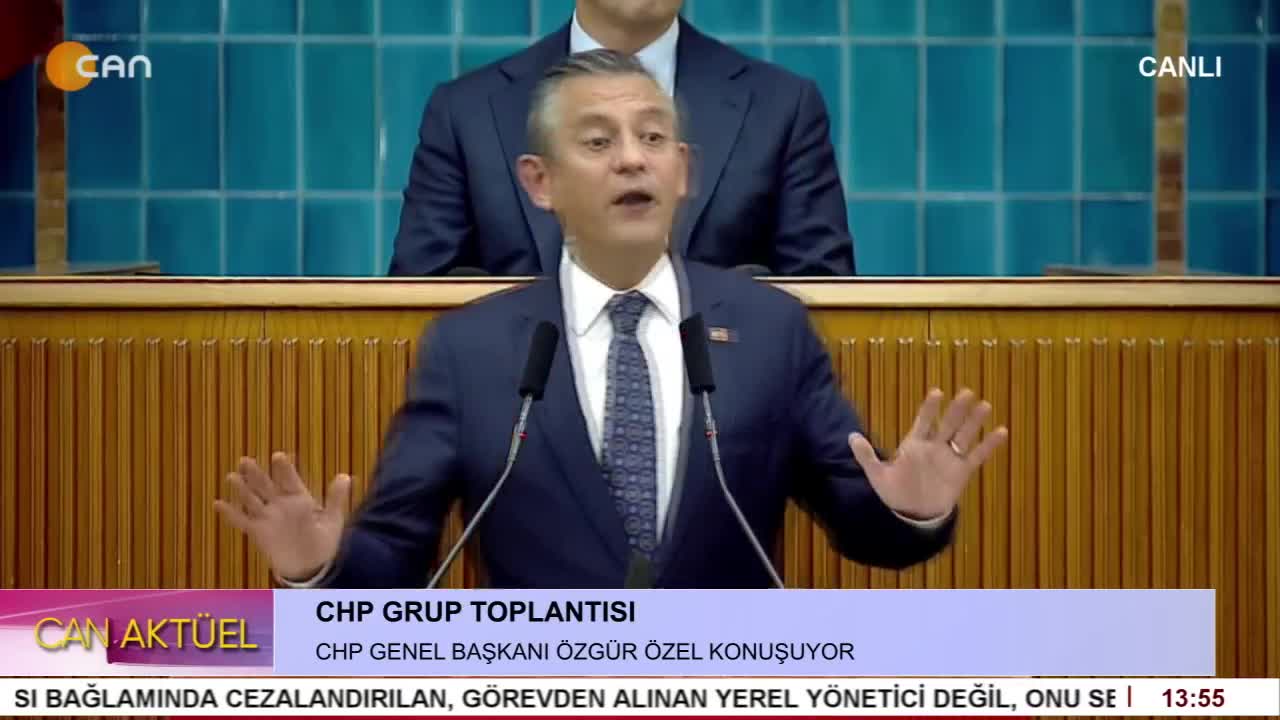 CHP Grup Toplantısı. CHP Genel Başkanı Özgür Özel Konuşuyor. - CANTV