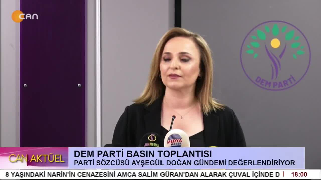 - DEM Parti Basın Sözcüsü Ayşegül Doğan Gündemi Değerlendiriyor - CANTV