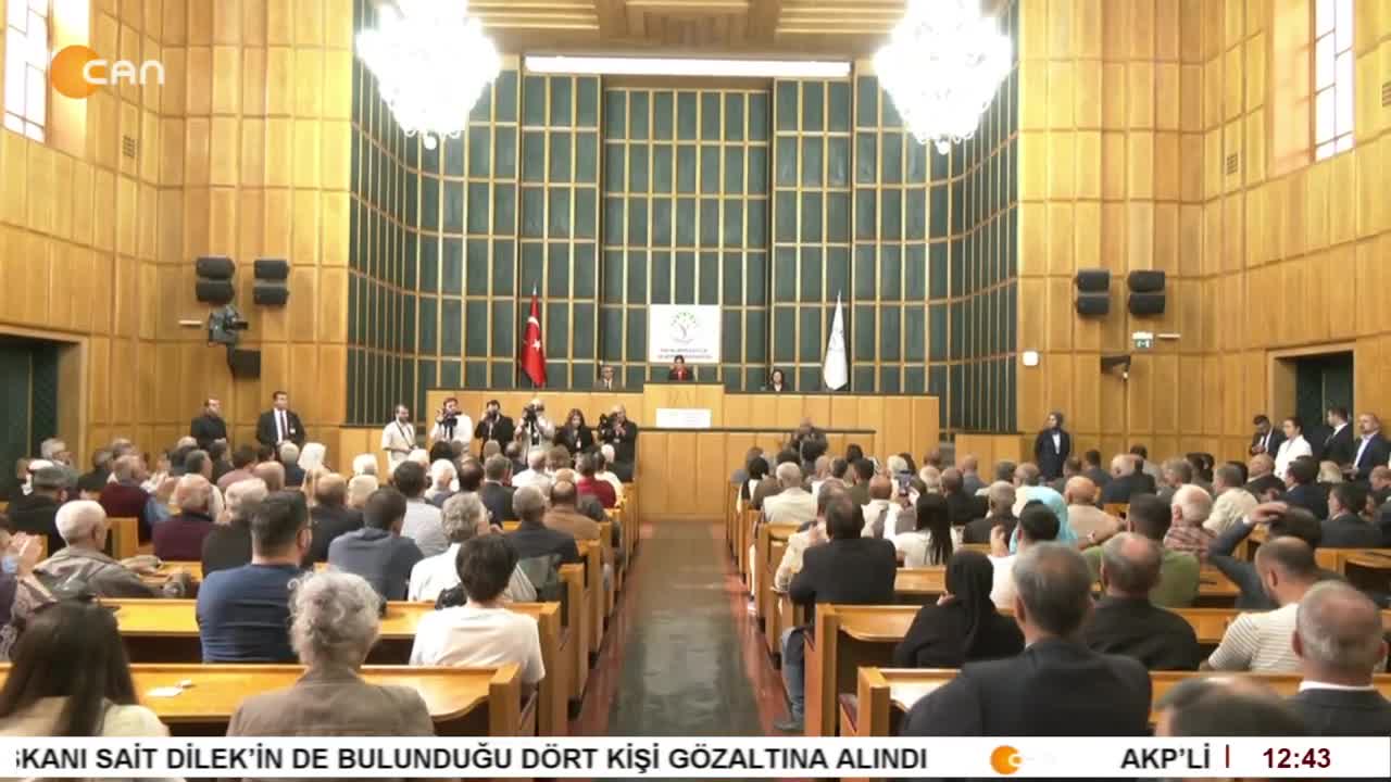 DEM Parti Grup Toplantısı, DEM Parti Eş Genel Başkanı Tuncer Bakırhan konuşuyor. - CANTV