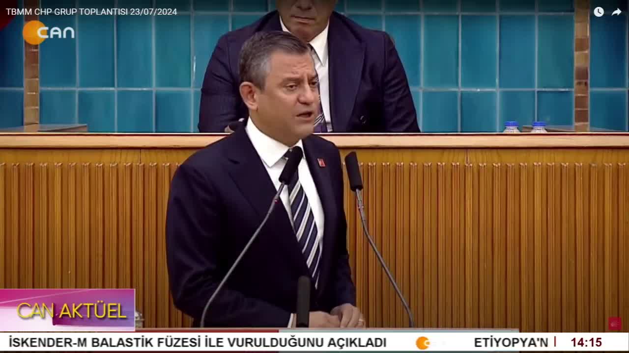 CHP Grup Toplantısı. CHP Genel Başkanı Özgür Özel Konuşuyor. - CANTV