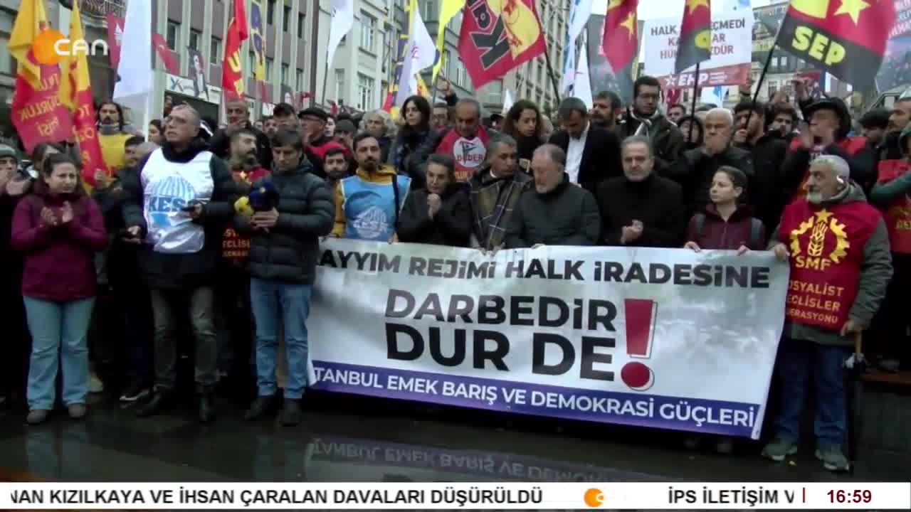 İstanbul'da Kayyuma Karşı Protesto. - CANTV