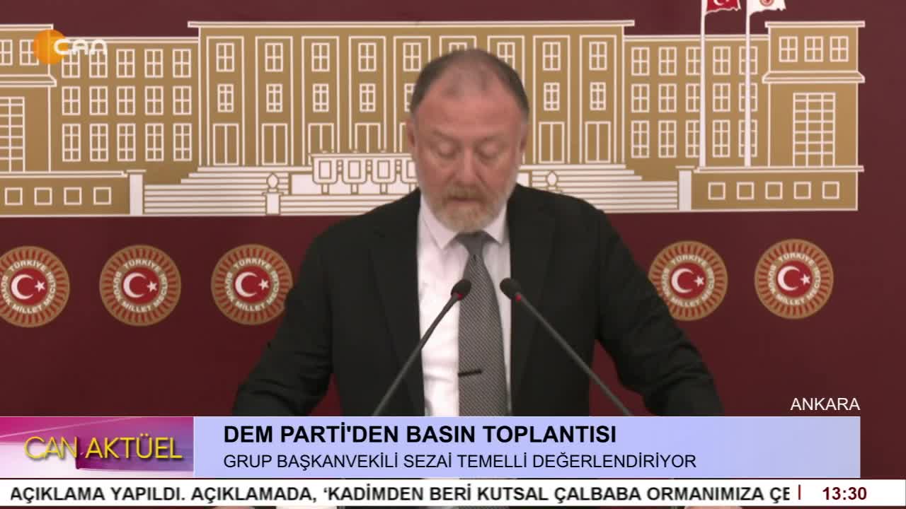 - DEM PARTİ BASIN TOPLANTISI
- Grup Başkan Vekili Sezai Temelli Değerlendiriyor
- Can Aktüel Programı CanTV'de - CANTV