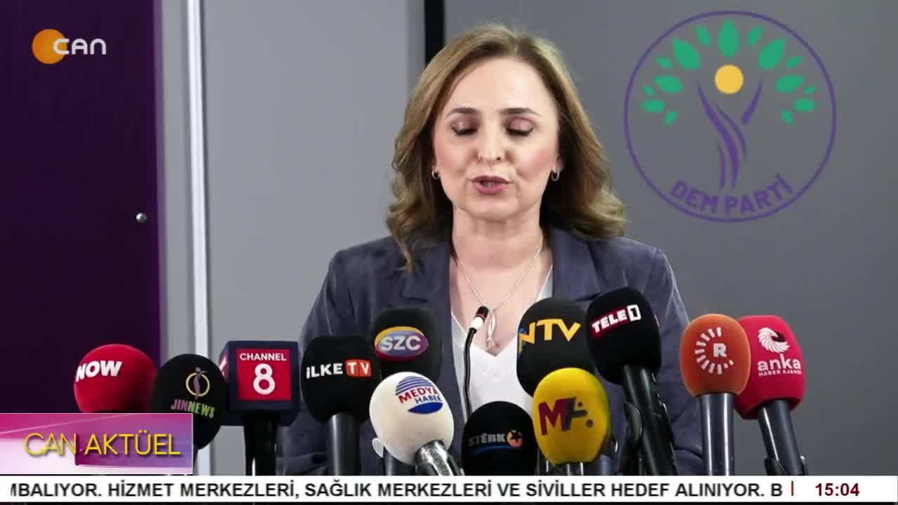 DEM Parti Sözcüsü Ayşegül Doğan Gündemi Değerlendiriyor. - CANTV