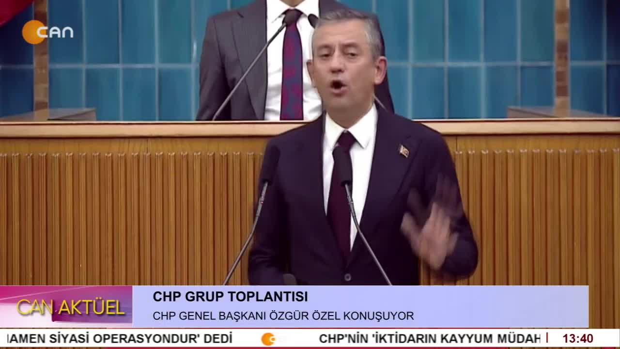 - CHP Grup Toplantısı. CHP Genel Başkanı Özgür Özel Konuşuyor. - CANTV