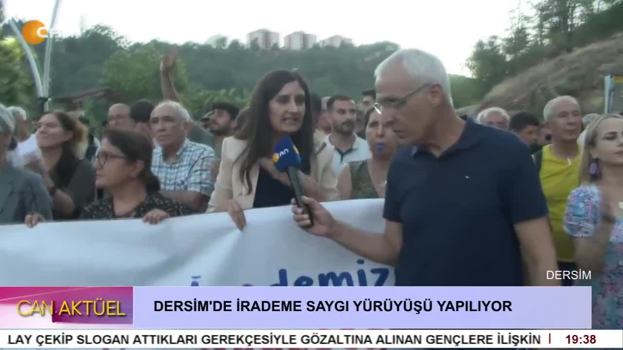 Dersim'de İrademe Saygı Yürüyüiü Yapılıyor  - CANTV