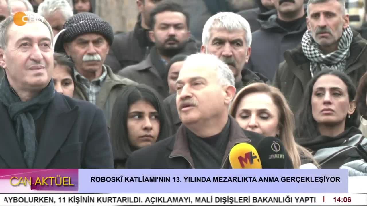 ROBOSKÎ KATLİAMI'NIN 13. YILINDA MEZARLIKTA ANMA GERÇEKLEŞİYOR - CANTV