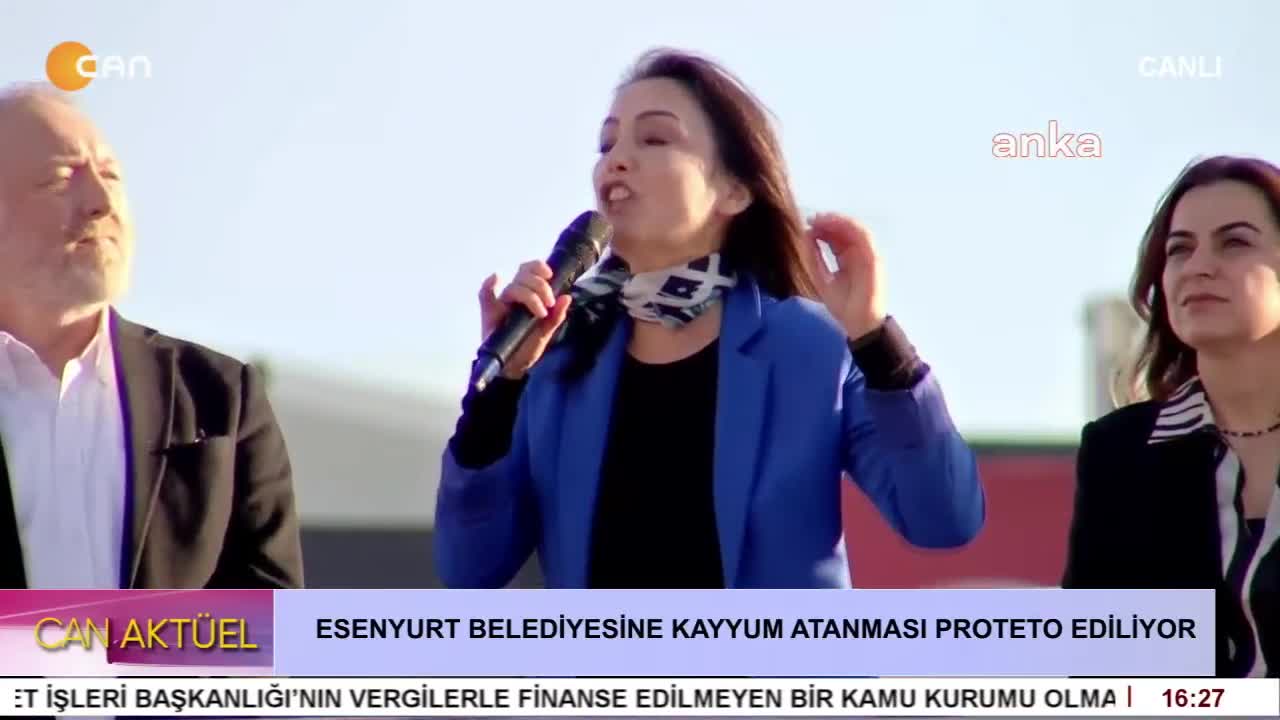 ESENYURT BELEDİYESİNE KAYYUM ATANMASI PROTESTO EDİLİYOR - CANTV