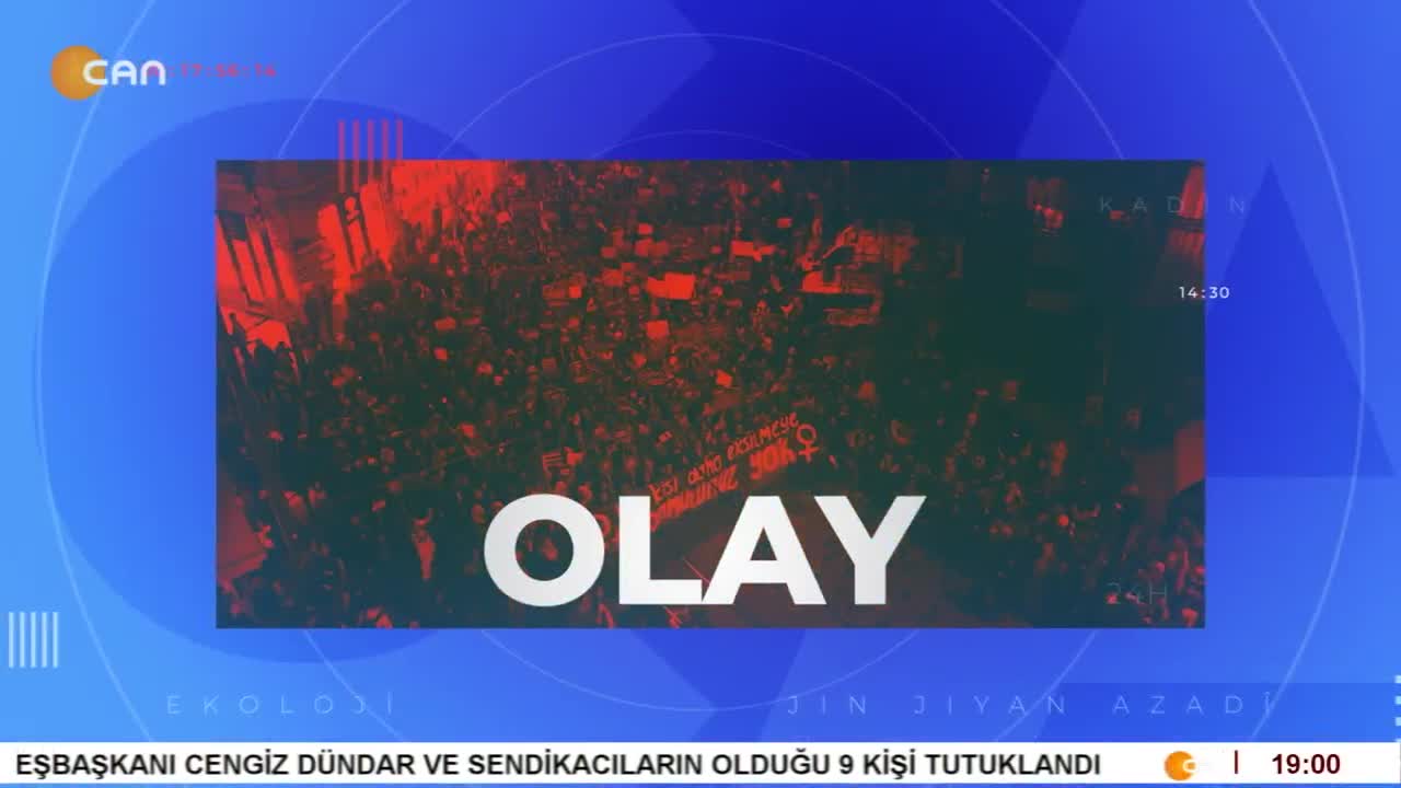 - Kayyumlara Tepkiler Gelmeye Devam Ediyor
- Hüseyin Gazi Metin Dede, Semah Ve Deyişlerle Hakk'a Uğurlandı
- Halep'te Saldırılar 5. Gününde
- Kadın Katliamlarını Protesto Eden Öğrencilere Soruşturma
- Ezgi Özer İle Can Aktüel Ana Haber - CANTV