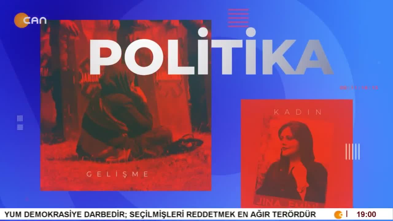 - 43. Yılında YÖK Protesto Edildi, 
- Halfeti'de İrade Gaspına Karşı Mücadele Sürüyor 
- Batman Kayyuma Karşı Ayakta 
– Elif Sonzamancı İle Can Aktüel Ana Haber  - CANTV