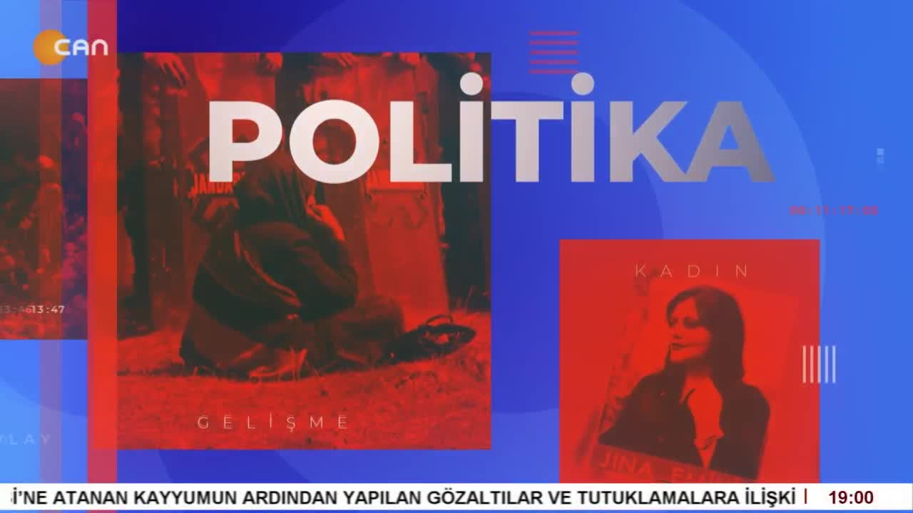 - Bir Çok Kentte Gözaltılar Protesto Edildi
- DAD Ve FEDA'dan Kayyumlara Tepki
- Cemevi Başkanlığı'na Karşı Çıkan Muhtar Görevden Alındı
- Elif Sonzamancı İle Can Aktüel Ana Haber Bugünkü Konuk DBP Meclis Üyesi Ömer Kulpu  - CANTV