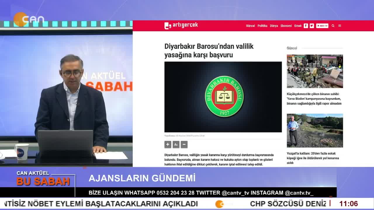 Attilâ Taş’ın sunumuyla Can Aktüel Bu Sabah programının konuğu DEM Parti Seçim İşleri Komisyonu Eş Sözcüsü İlknur Birol 2. Bölüm - CANTV