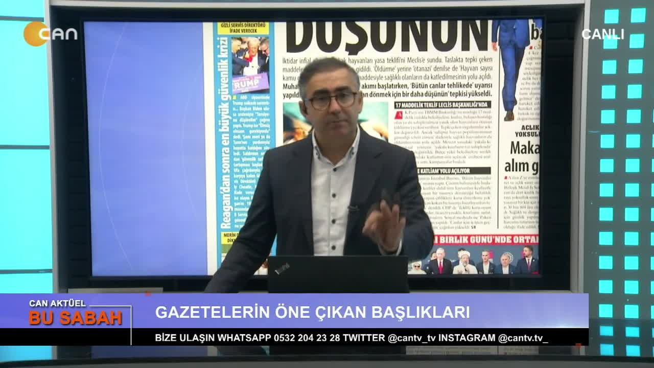 Attilâ Taş’ın Sunumuyla Can Aktüel Bu Sabah – 1. Bölüm - CANTV