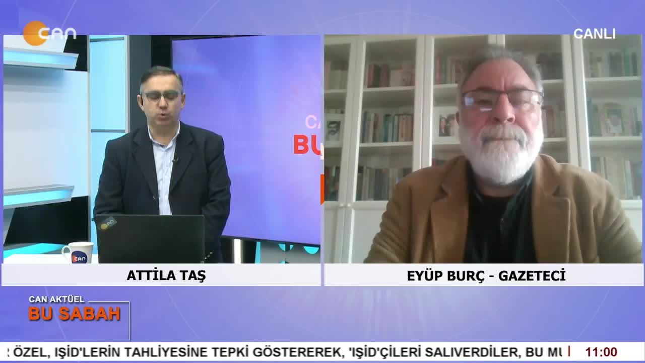 Attila Taş’ın sunumuyla Can Aktüel Bu Sabah’ın konuğu Gazeteci Eyüp Burç. - CANTV