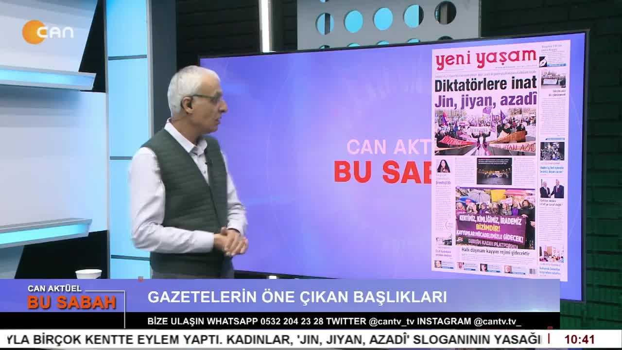 Veli Haydar Güleç ile Can Aktüel Bu Sabah’ın konuğu Mor Dayanışma’dan Cemile Baklacı. - CANTV