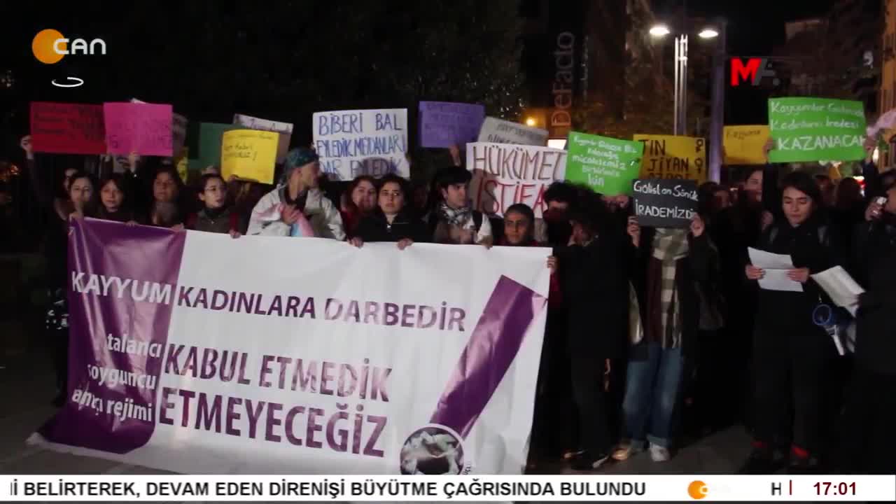 DERVİŞOĞLU BİLMELİ Kİ ALEVİLİK’DE KÜRTLÜK’DE DEVAM EDECEK, 
MERSİN’DE KADINLARDAN NARİN İÇİN ADALET ÇAĞRISI ÇOCUKLARI KATLEDENLERİN PEŞİNİ BIRAKMAYACAĞIZ, 
XELFETÎ BELEDİYE EŞBAŞKANLARI KAYYIMLARI GÖNDERECEĞİZ. - CANTV