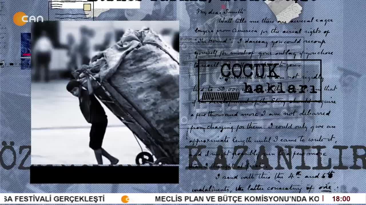 Gülseren Yoleri'nin hazırlayıp sunduğu İnsan Hakları programının konuğu Siyasetçi Musa Piroğlu
- 20 Kasım Çocuk Hakları Günü
- Türkiye’nin Çocuk Hakları Karnesi
- Türkiye’deki Kayyım Siyaseti - CANTV