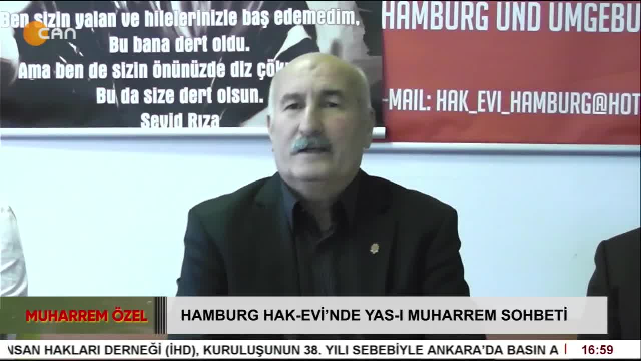 - Hamburg HAK-EVİ'nde Yas-ı Muharrem Sohbeti
- Ali Köylüce İle Muharrem Özel Programı CanTV'de - CANTV