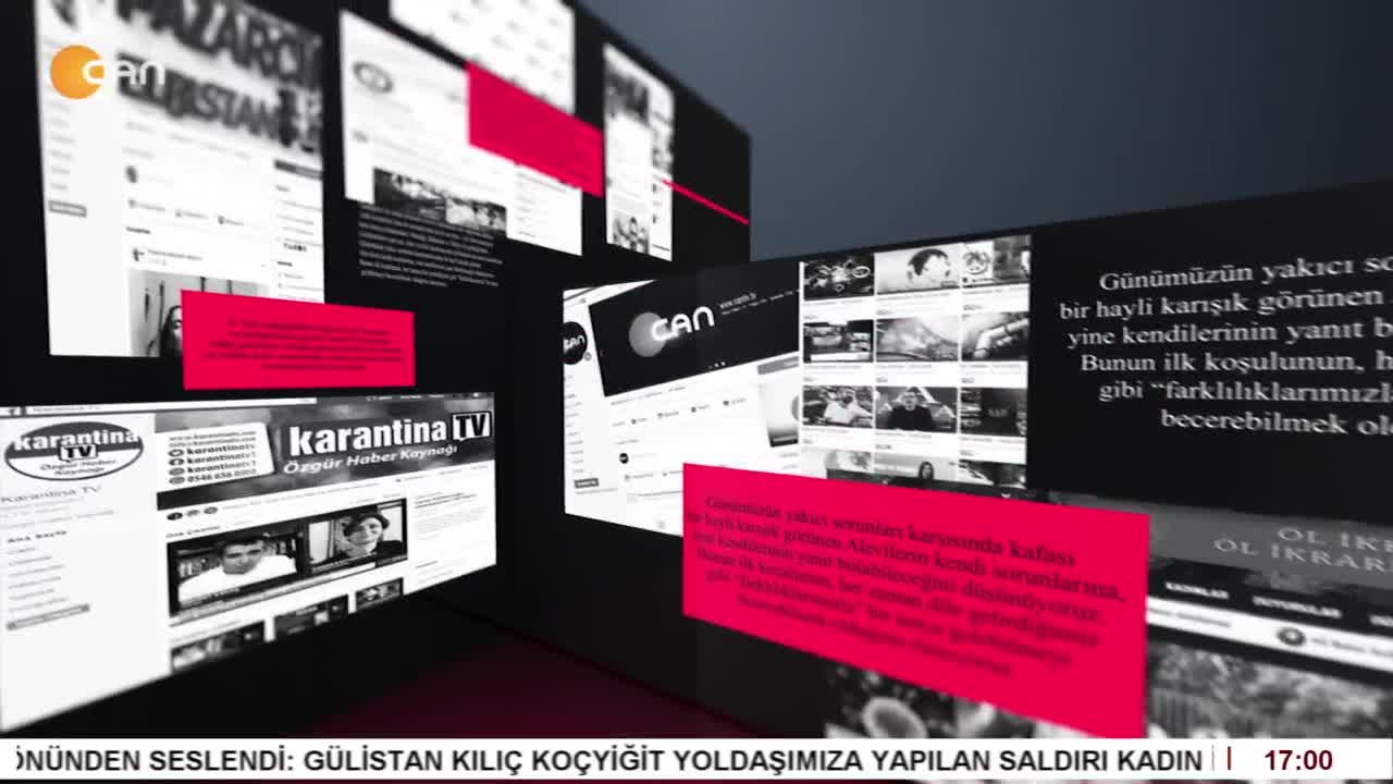 - Adaletin Batsın Türkiye !
- Gülistan Doku Nerede ?
- Sosyal Medyada Bu Hafta
- Şükrü Yıldız'ın Sunumuyla Sosyal Medya CanTV'de - CANTV