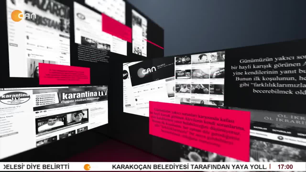 - Millet Aç Saray Şatafat İçinde, Halkın Çilesi, Soytarının Sefası
- Gülistan Doku Nerede!
- Sosyal Medyada Bu Hafta
- Şükrü Yıldız'ın Hazırlayıp Sunduğu Sosyal Medya Programı CanTV'de - CANTV