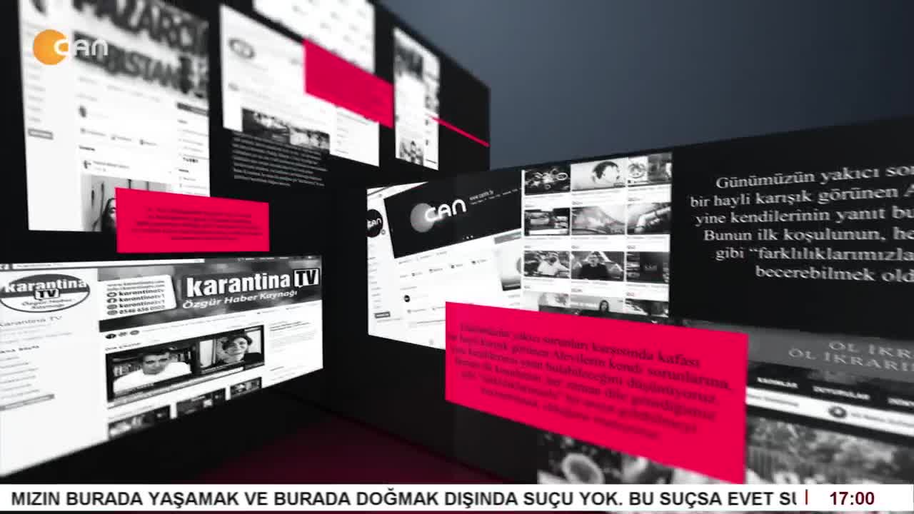 - Havada Karada Kelle Vergisi
- Gerçek Gündeme Bakış
- Gülistan Doku Nerede ?
- Şükrü Yıldız'ın Hazırlayıp Sunduğu Sosyal Medya Programı CanTV'de - CANTV