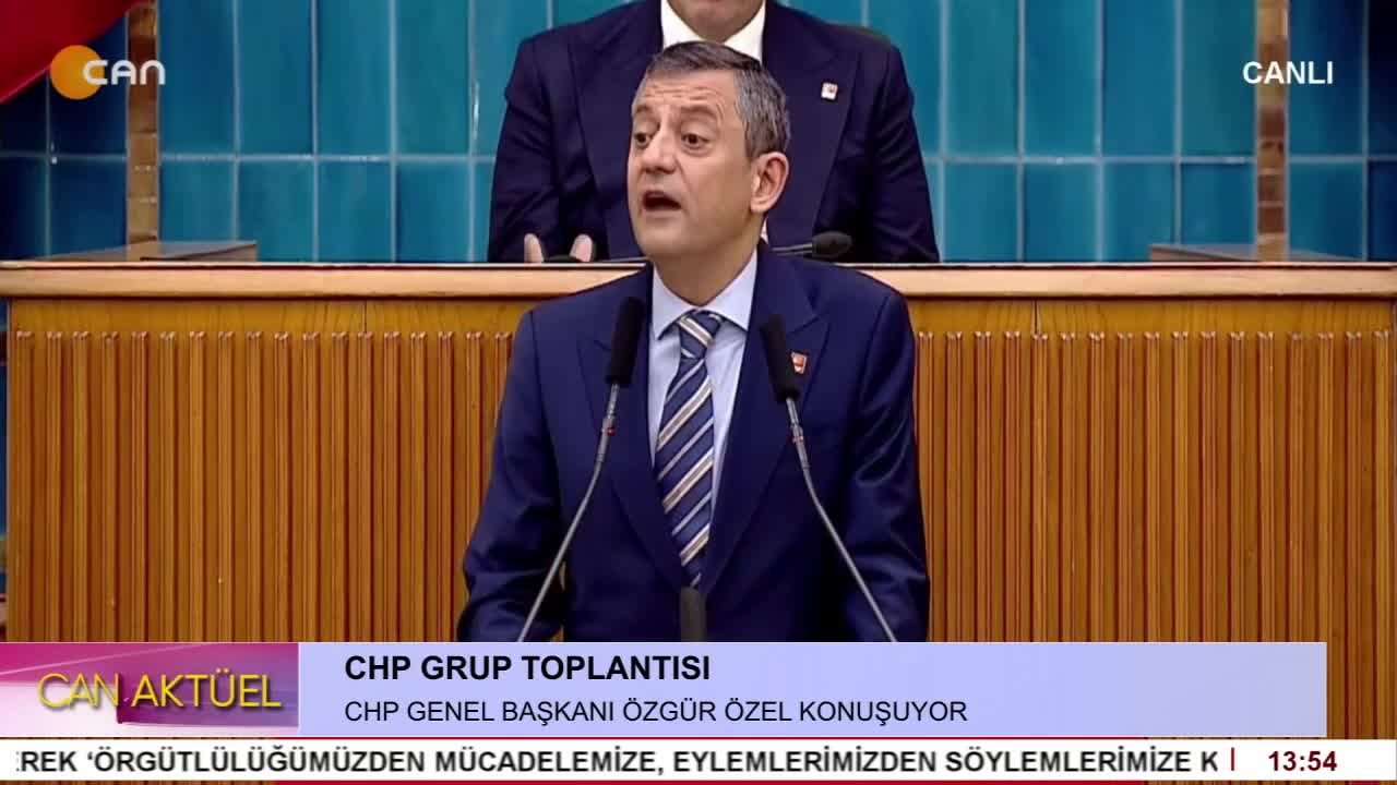 CHP Grup Toplantısı. CHP Genel Başkanı Özgür Özel Konuşuyor. - CANTV