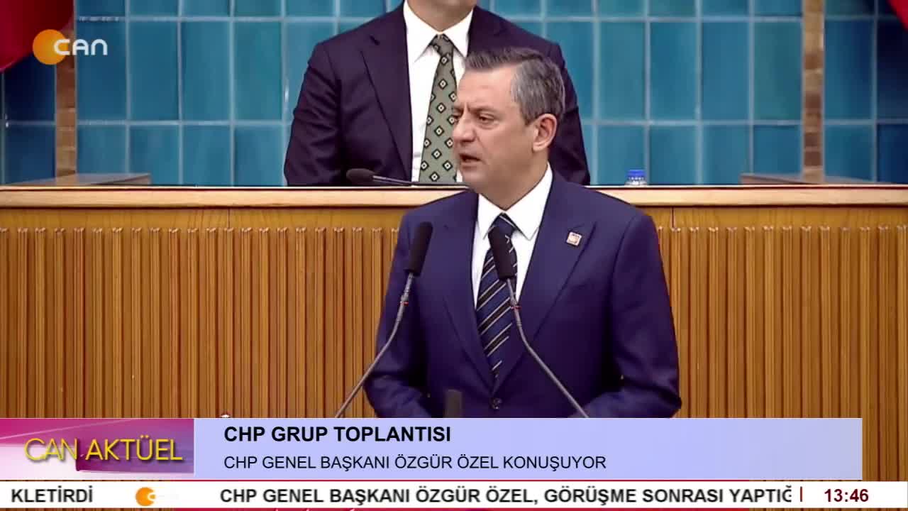 CHP Grup Toplantısı. CHP Genel Başkanı Özgür Özel Konuşuyor. - CANTV