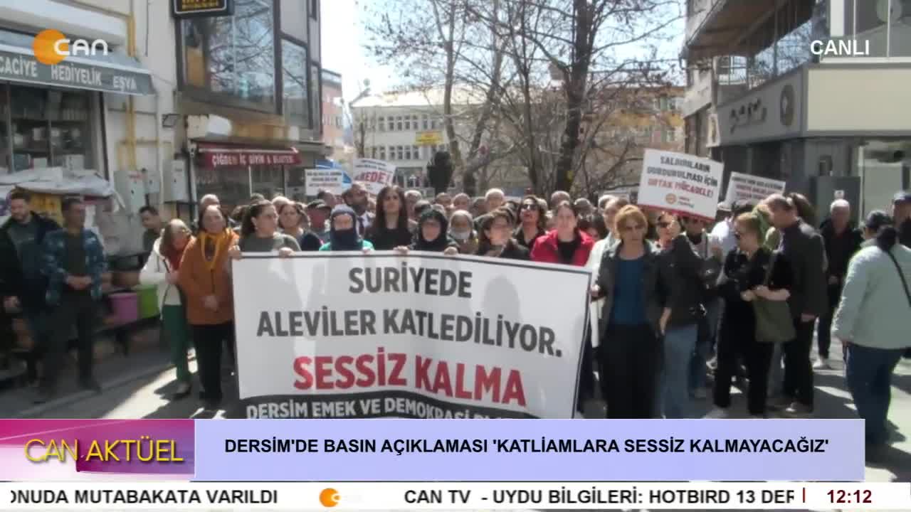 •Suriye’de Aleviler Katlediliyor!
•Dersim’de Basın Açıklaması!
•Katliamlara Sessiz Kalmayacağız! - CANTV