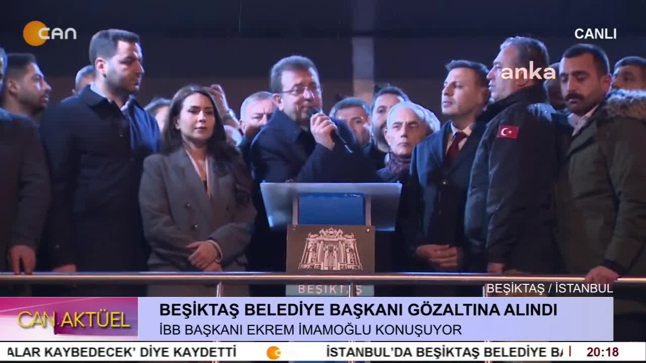 - Beşiktaş Belediye Başkanı Rıza Akpolat Ve Meclis Üyelerinin Gözaltına Alınması CHP Genel Başkanı Özgür Özel'in Katılımıyla Protesto Ediliyor
- Can Aktüel Programı CanTV'de - CANTV