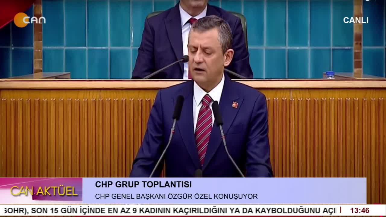 CHP Grup Toplantısı. CHP Genel Başkanı Özgür Özel Konuşuyor. - CANTV