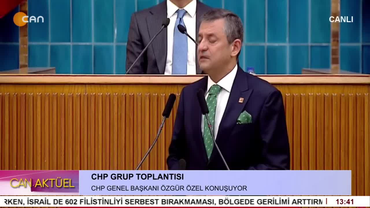 CHP Grup Toplantısı. CHP Genel Başkanı Özgür Özel Konuşuyor. - CANTV