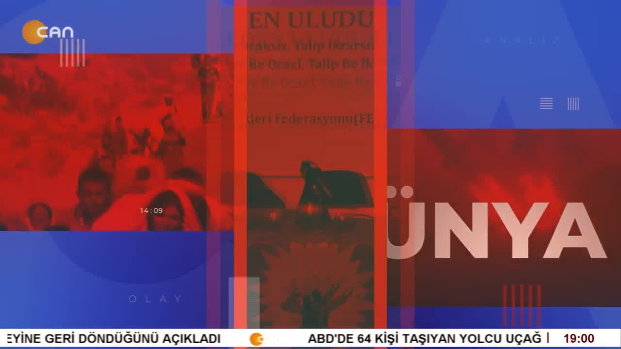 - Suriye'de Alevilere Yönelik Saldırılara Tepki Sürüyor, 
- Deprem Geçti Sorunlar Hala Geçmedi, 
- Ezgi Özer ile Can Aktüel Ana Haber. - CANTV