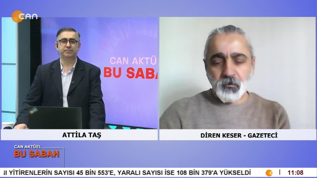 Attila Taş’ın sunumuyla Can Aktüel Bu Sabah’ın konuğu Gazeteci Diren Keser. - CANTV