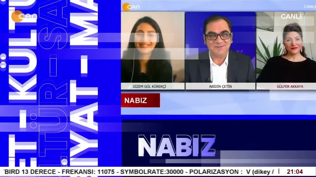 - İmralı Görüşmeleri Ne Anlatıyor ?
- Kürt Sorununun Çözümüne İlişkin Tartışmalar
- Yeni Bir Bakış Girişimi Ve Olası Gelişmeler
- Abidin Çetin İle Nabız Programının Konukları HDP Önceki Dönem Ağrı Milletvekili Dilan Dirayet Taşdemir Ve SYKP Eşbaşkanı Mertcan Titiz - CANTV