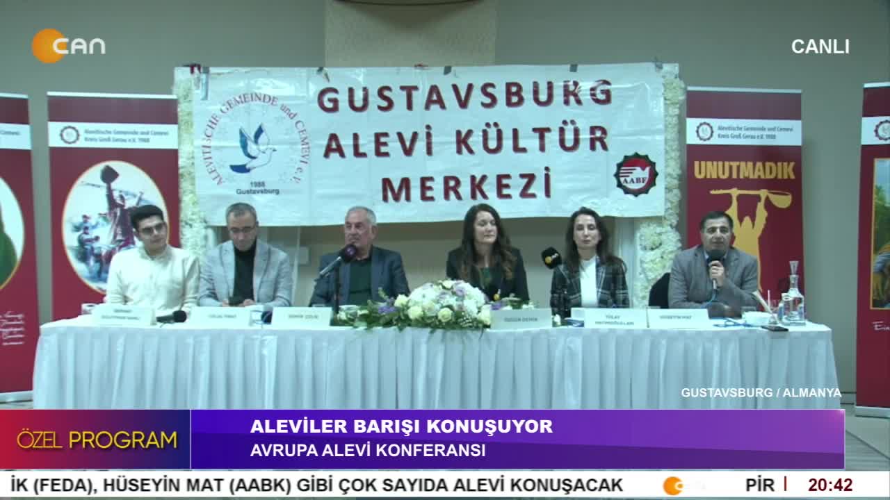 - ALEVİLER BARIŞI KONUŞUYOR, 
- AVRUPA ALEVİ KONFERANSI. 2 .BÖLÜM - CANTV